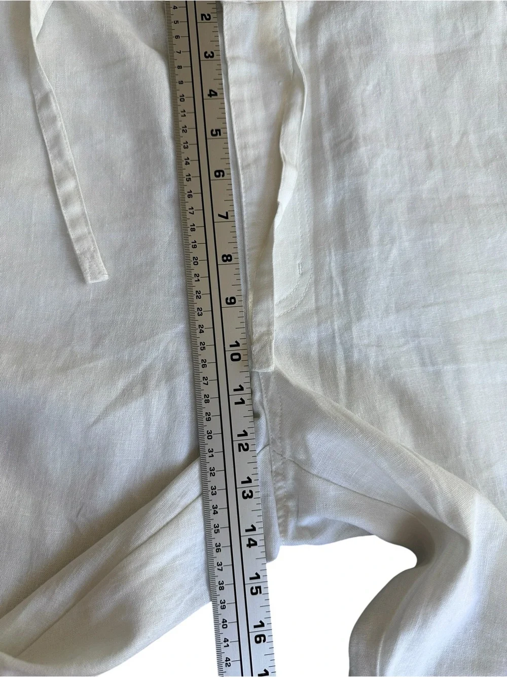 Cubavera Linen Blend White Drawstring Beach Pants XL NWT Relaxed Resort Vacation